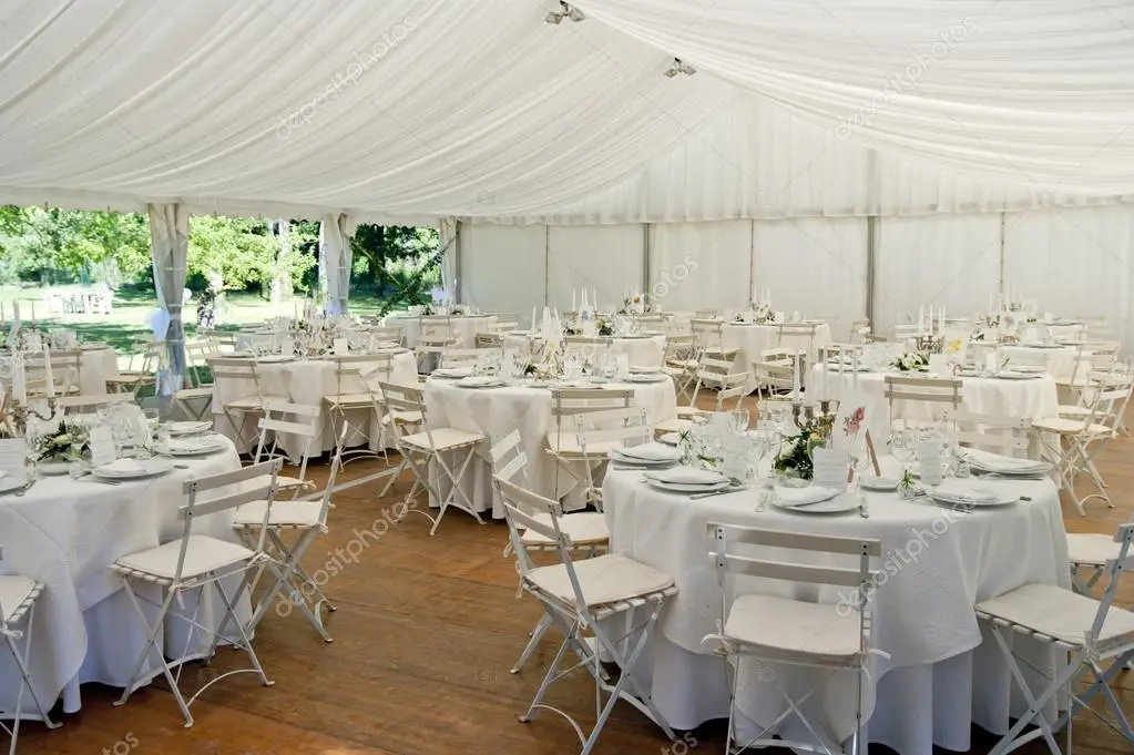 tent rental with chairs